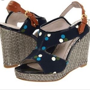 New Marc by Marc Jacobs Navy Polka Dot Wed…